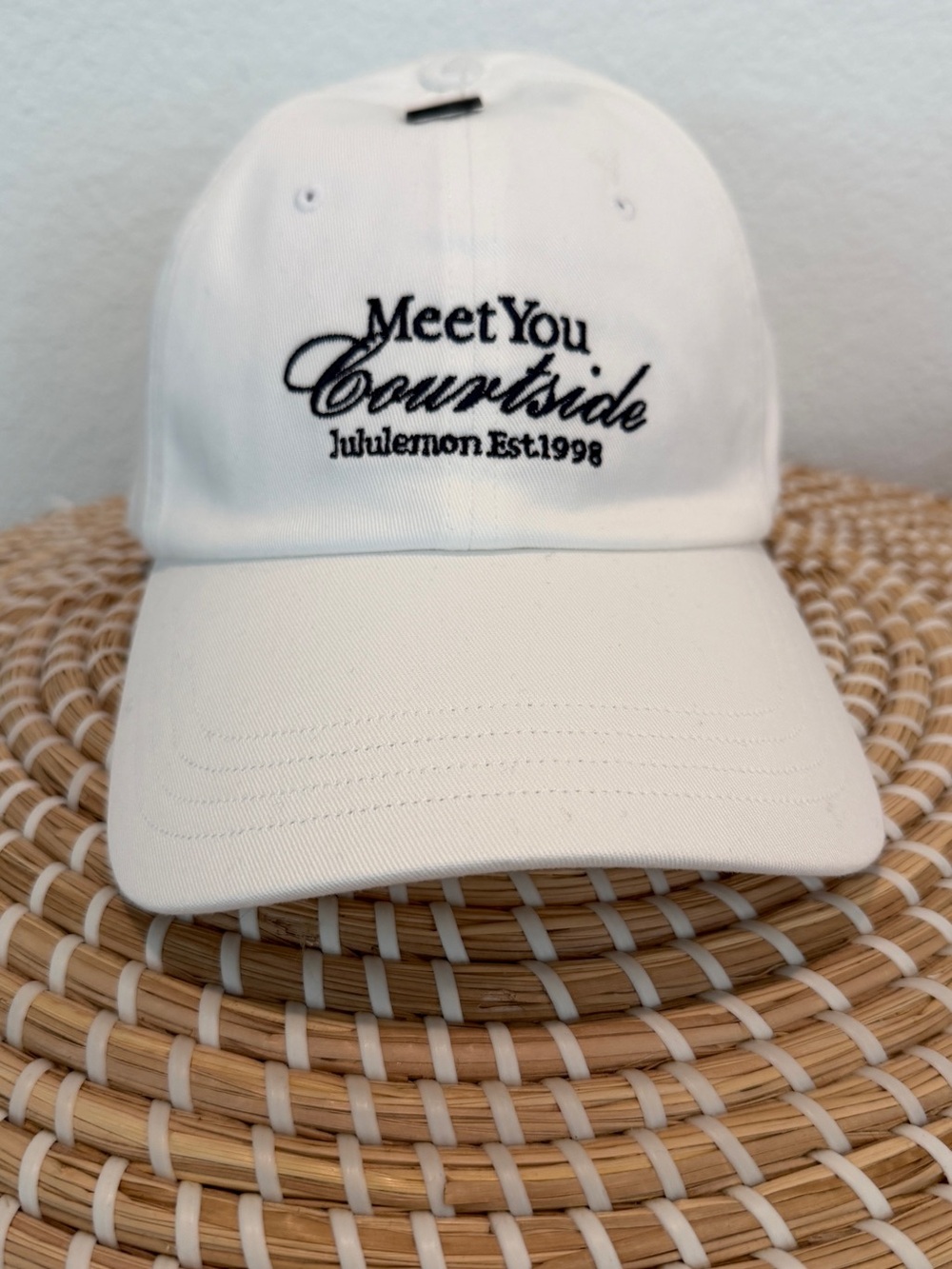 Lululemon "Meet You Courtside" White Baseball Cap - S/M